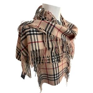 Burberry London Made in England Lambswool Scarf 🇬🇧 – Classic Check – NWT